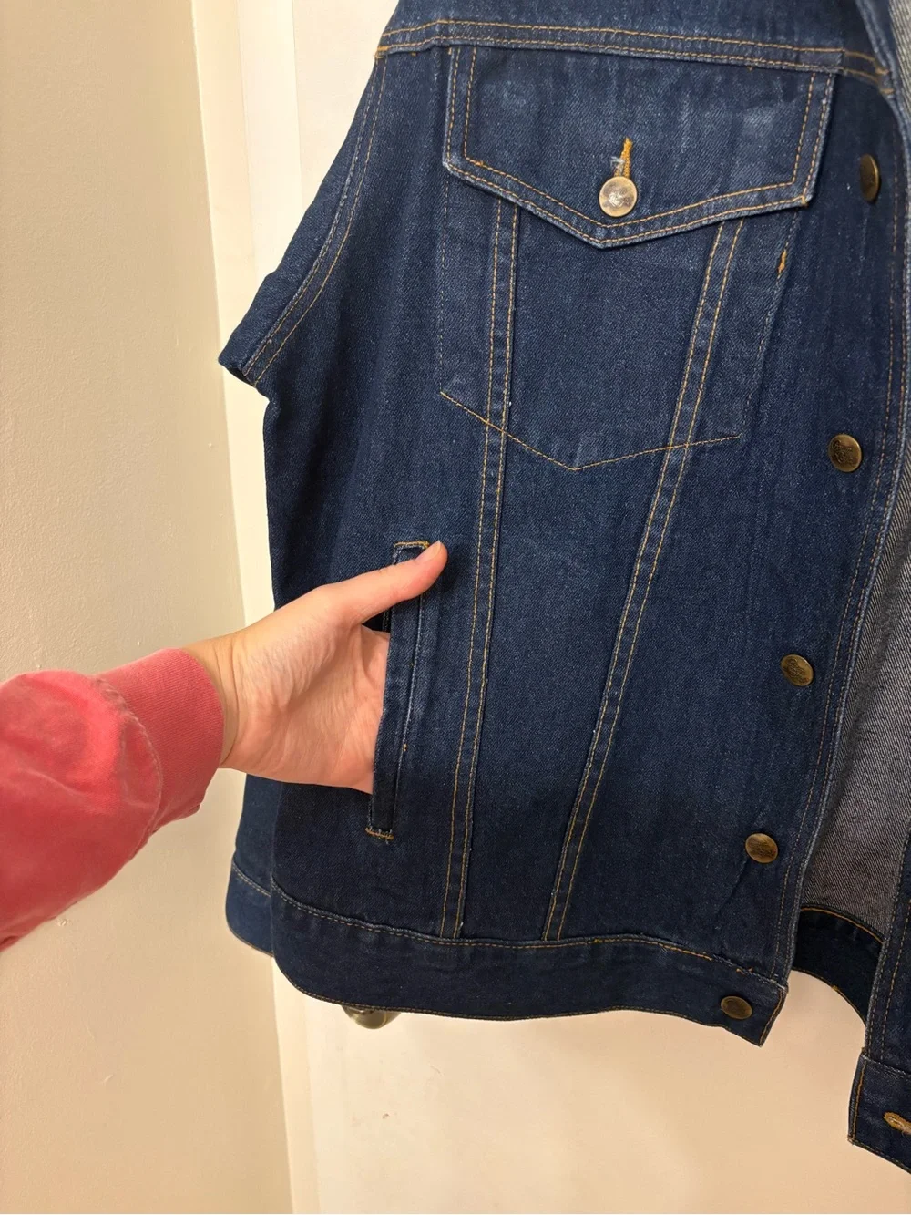 VTG Urban Equipment Crown Royal Denim Jacket Dark Wash XL
